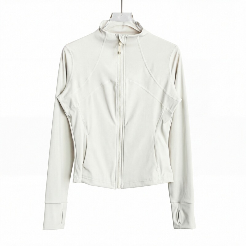 Yoga jacket, fitness wear, slim-fit, sun-protective, suitable for all seasons, slimming, four-pocket, stand-up collar, long-sleeved, casual fitness wear Yoga jacket, fitness wear, slim-fit, sun-protective, suitable for all seasons, slimming, four-pocket, stand-up collar, long-sleeved, casual fitness wear