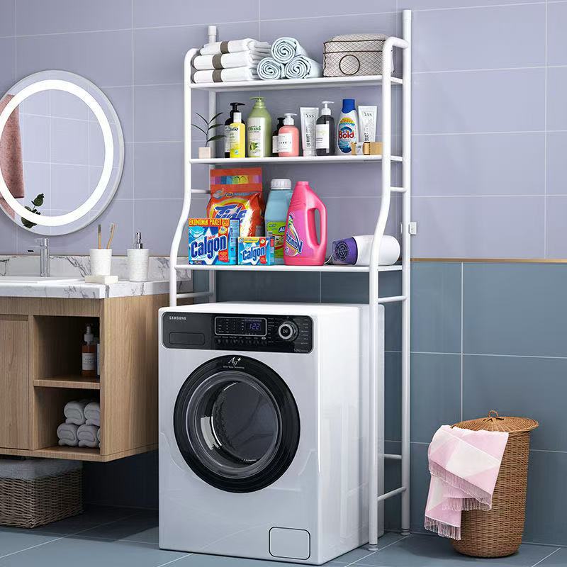 Bathroom Toilet Storage Rack Bathroom Floor Toilet Basin Rack Punch-free Storage Shelf Above Washing Machine
