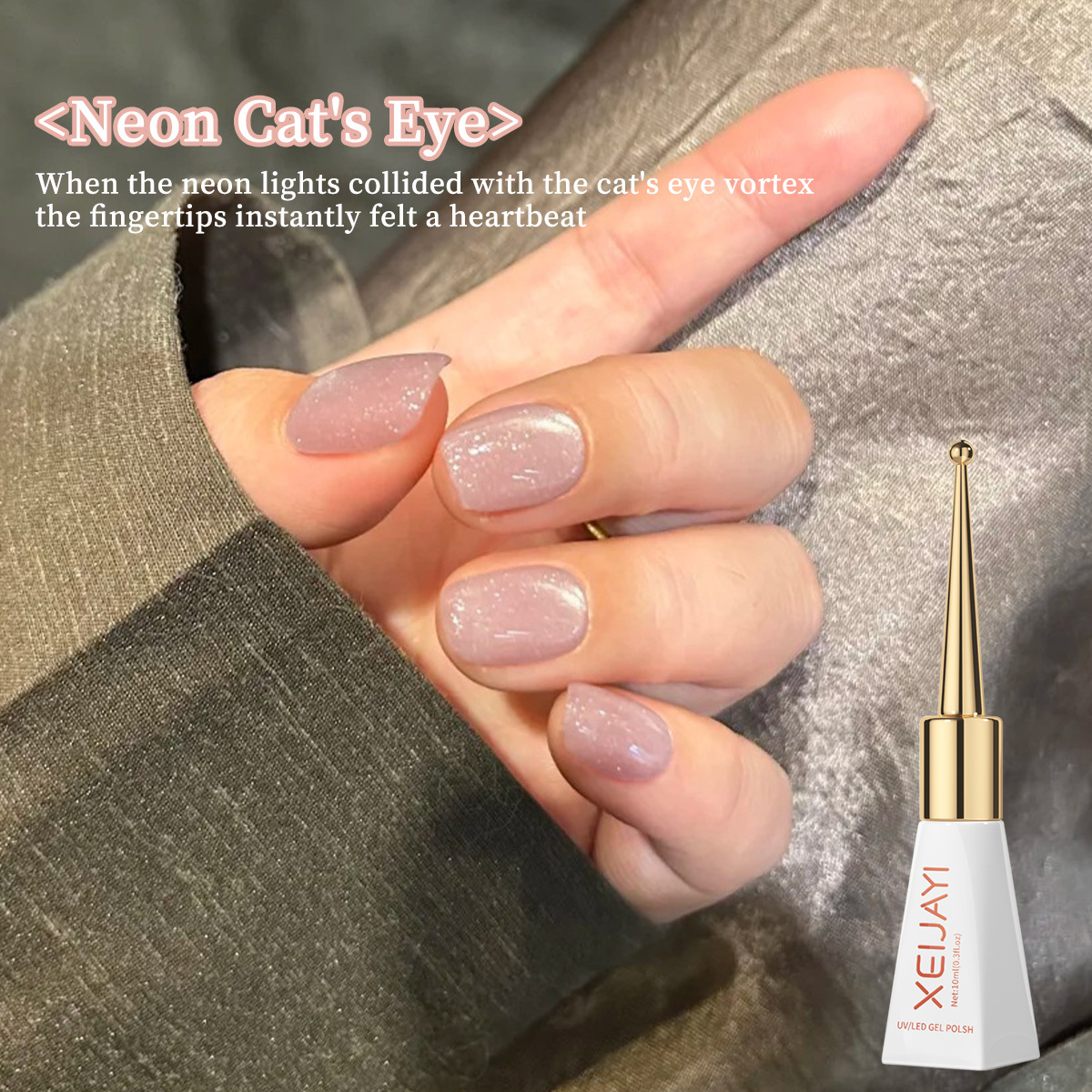 2025 nuevo polvo de neón de alto nivel popular cristal ojo de gato pegamento de manicura tienda de uñas blanco