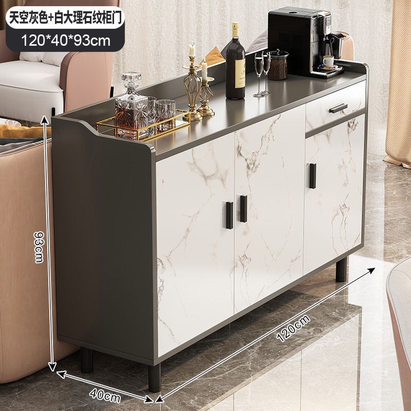 Fábrica de venta directa armario de comedor armario de almacenamiento lujo ligero moderno contra la pared en una sala de estar familiar simple armario de té cocina