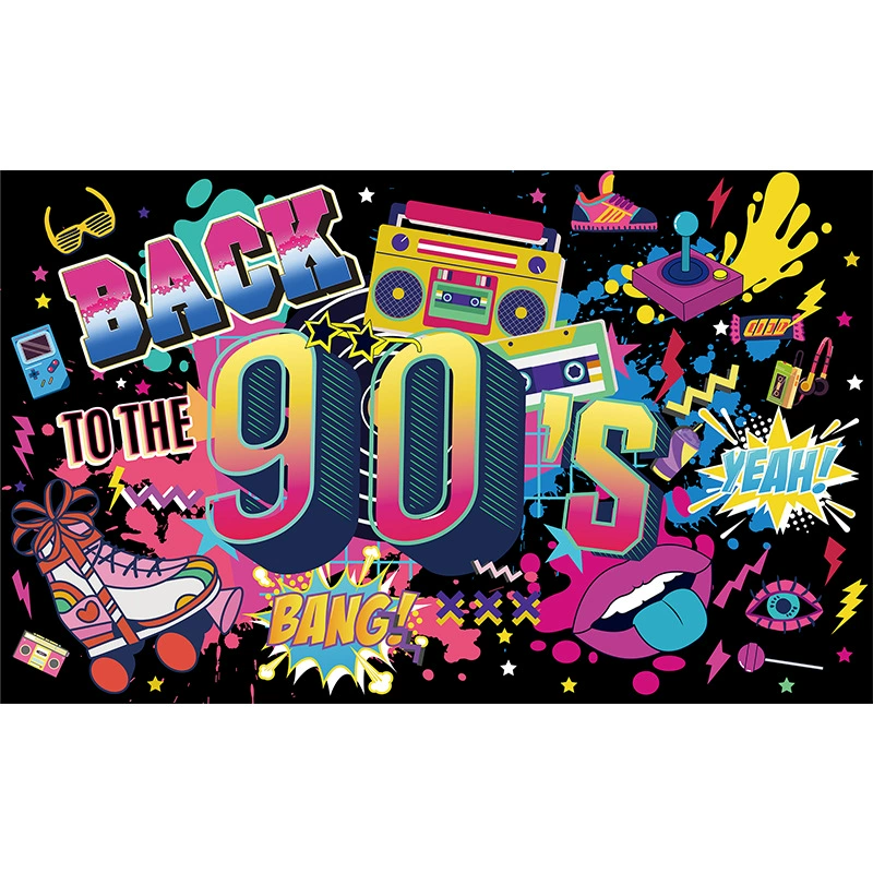 180*110 трансграничный 90-е годы хип-хоп граффити фото фон ткань внешней торговли день рождения фото баннер