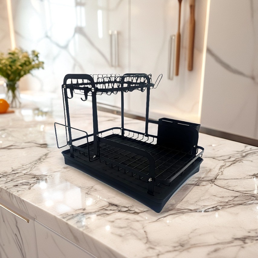 Venta caliente de comercio electrónico transfronterizo para Amazon Temu eléctrico para cocina en casa estante de plato de doble capa