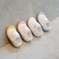 Spring and Summer Children's Breathable Mesh Canvas Shoes for Kindergarten Indoor White Sneakers for Boys and Girls 2-7 Years Old