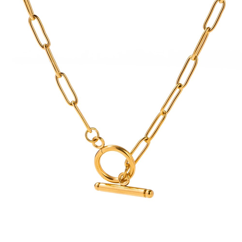Delicate Two-tone Layered Necklace Set In Gold And Silver Metal_voghion.com