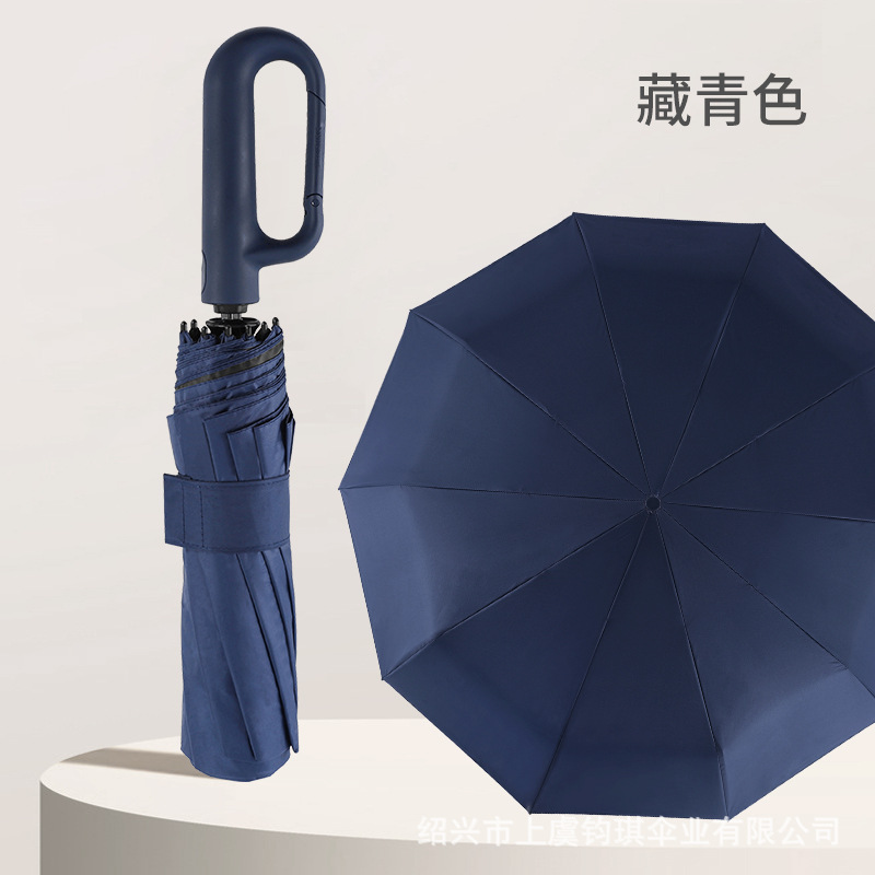 Paraguas de vinilo de protección solar completamente automático en stock logotipo imprimible al por mayor paraguas plegable paraguas de sol paraguas triple