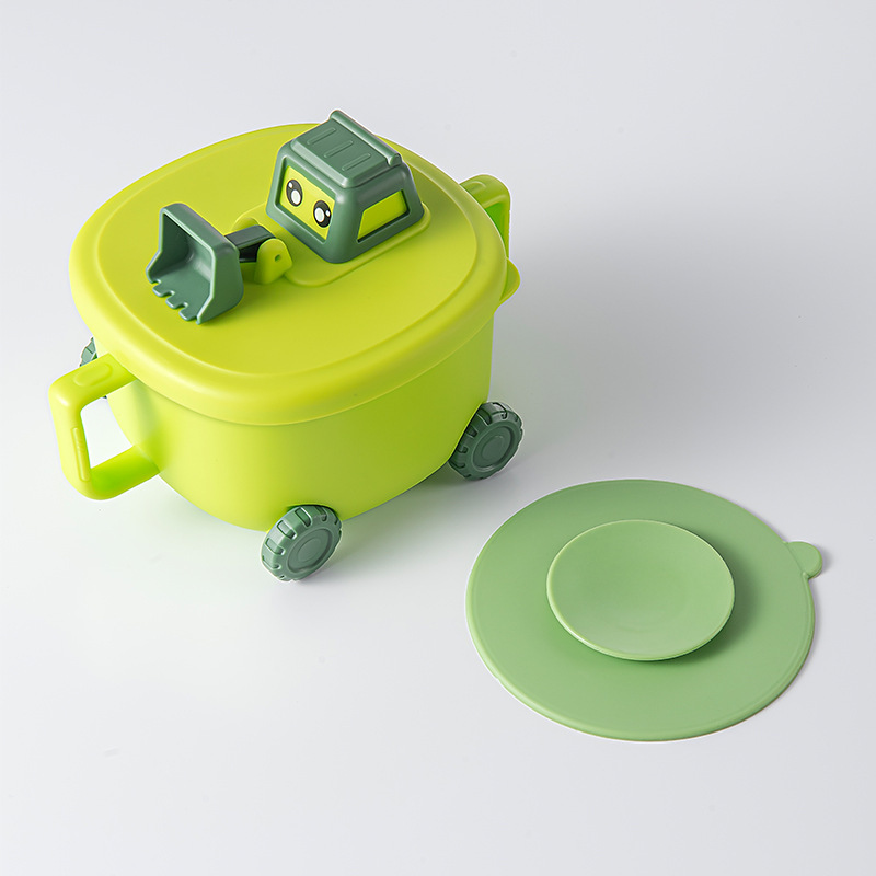 Bowl de alimentos suplementarios para bebés, cuenco de ventosas para bebés y niños pequeños, 316 cuenco de aislamiento térmico de acero inoxidable, cubiertos para niños gruesos resistentes a altas temperaturas