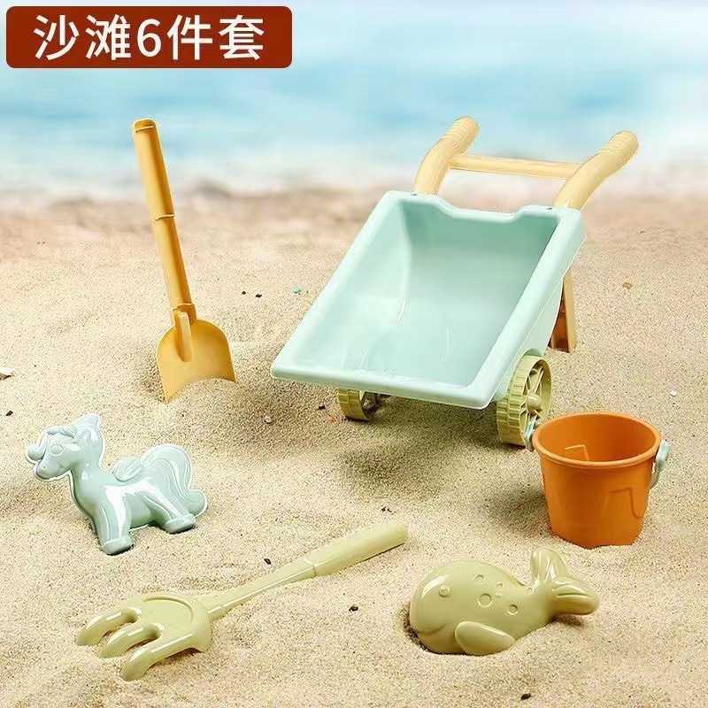 【メーカー直供】子供用ビーチ玩具セット赤ちゃん水遊び砂決明子砂時計大シャベル砂|undefined