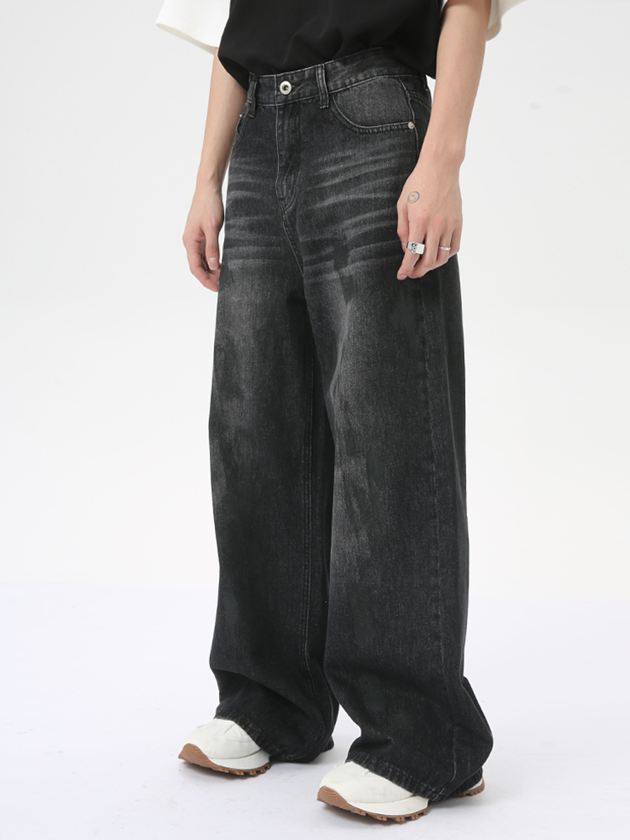 MTLCLOTHES Ropa de hombre | 2024 nuevos productos de verano Moda callejera europea y americana Diseño sucio Vaqueros rectos de moda