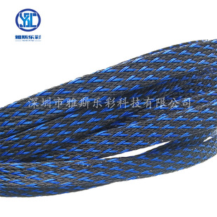 Flame retardant snakeskin braided mesh tube 2mm-100mm casing power cord data line protection casing