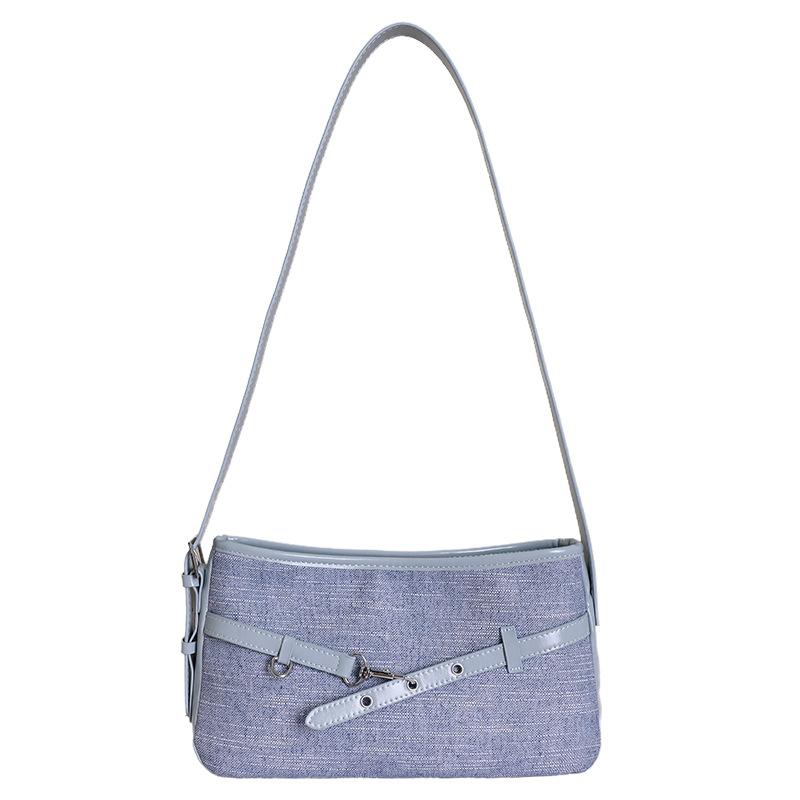 Textura transfronteriza bolso de hebilla de cuero para mujeres 2026 nueva moda diaria bolso de brazo de viaje popular bolso retro