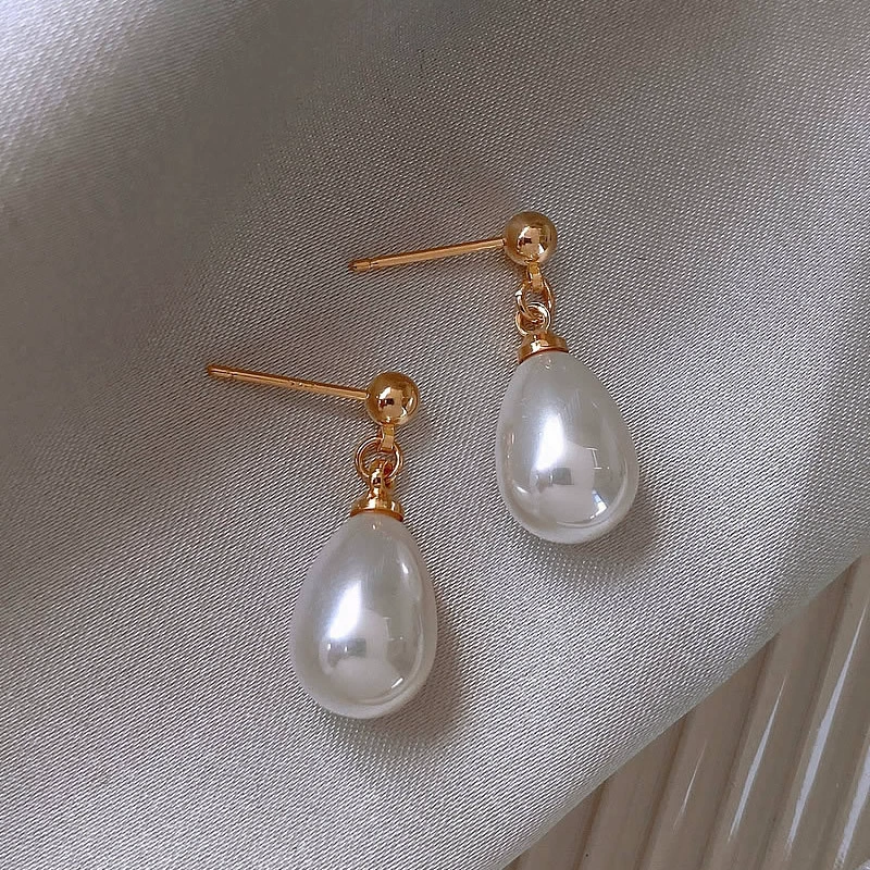 Серебряная игла, серьги из жемчуга, серебро 925 образец, французский стиль, интернет-знаменитость