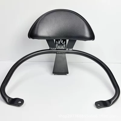 Motorcycle tail: GTS300, GTV6 modified foldable - vespa150-black-rear-backrest