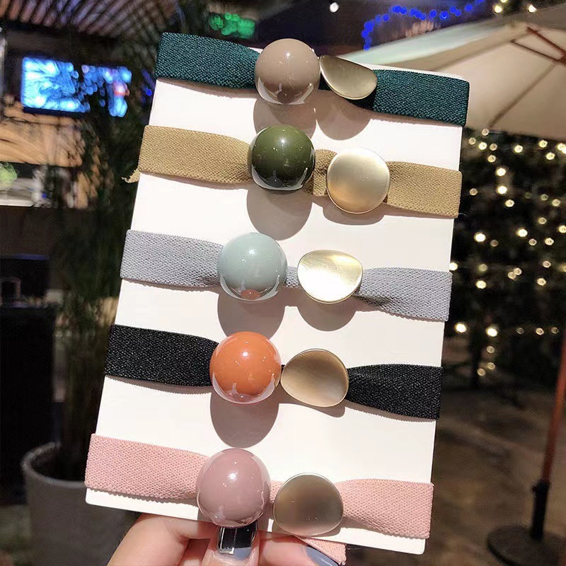 Elástico joyas de cabello de moda con frijoles frescos M anillo de cereza cuerda de cabello al por mayor de la banda de goma cabeza de 100 bolas de cabello rojo una variedad de alta elástica