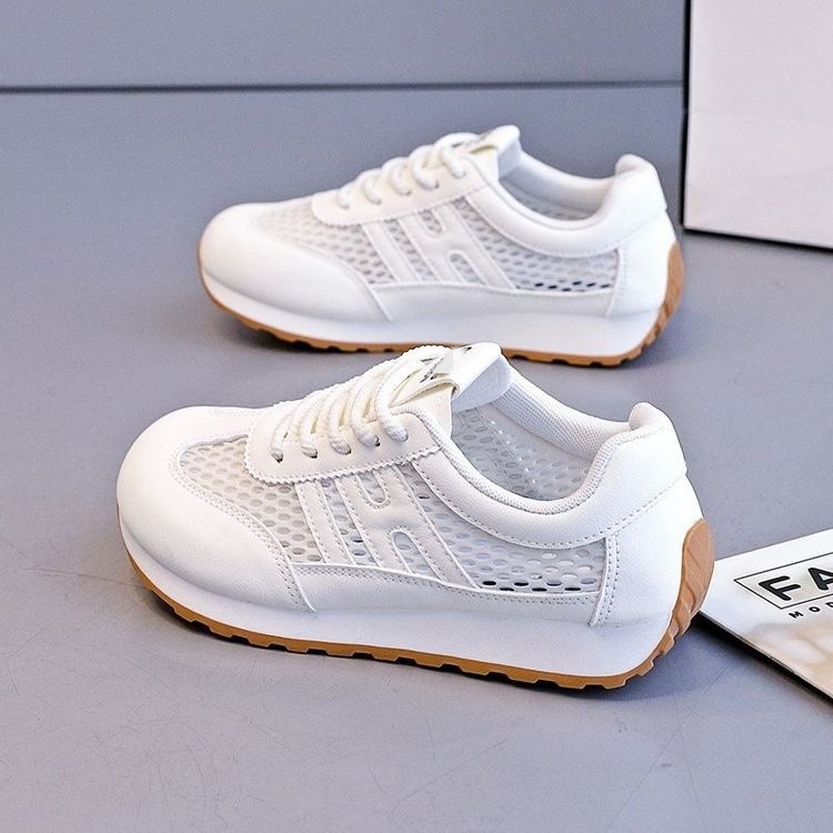 Zapatos de malla transpirables de verano 2026 hueco con suela suave no se cansa zapatos de correr zapatos de malla zapatos de entrenamiento de mujer zapatos