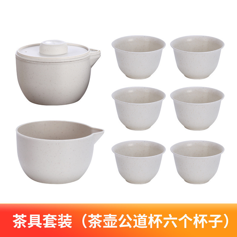 Taza de té Kung Fu desechable resistente al calor 60ml con soporte de taza de almacenamiento y cáscara de arroz taza de té de alta calidad taza de té