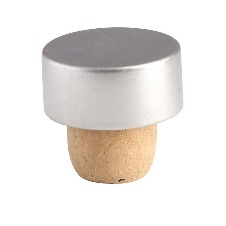 Factory wholesale alumina skin polymer T-stopper wine bottle stopper cork wine bottle sealing wooden stopper