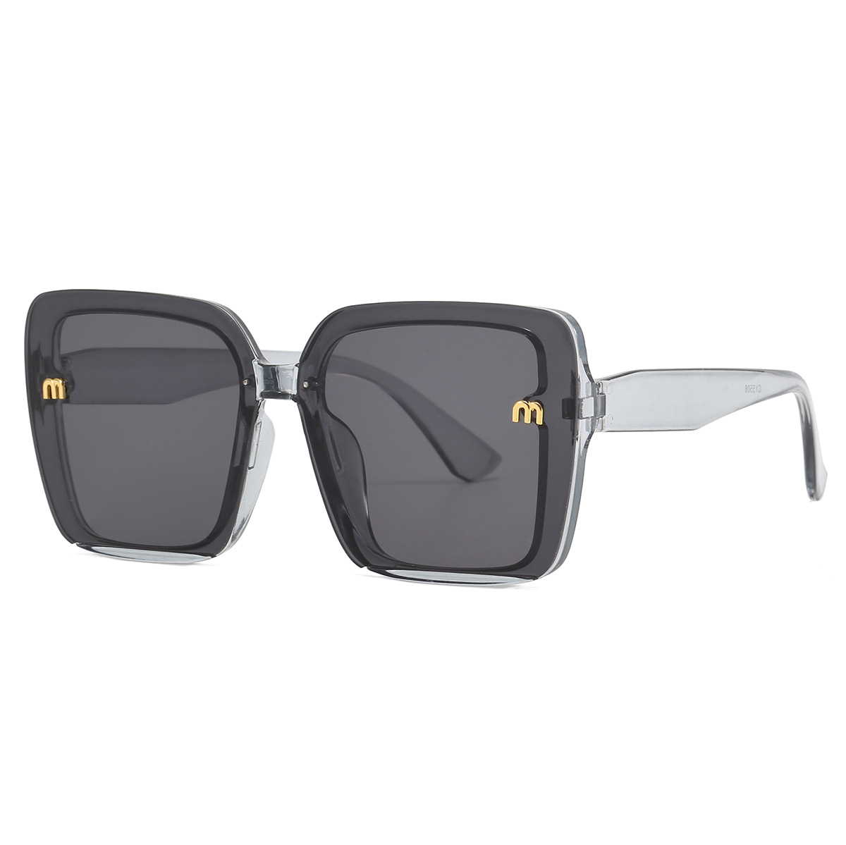 Nuevo estilo coreano retro Letter Box cara lisa gafas de sol pequeñas gafas de sol de lujo ligeras de gama alta de moda