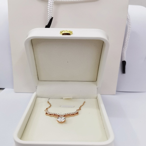 Jiujiufu Exquisite white crown packaging box, gift box with light, silver jewelry earplug accessories