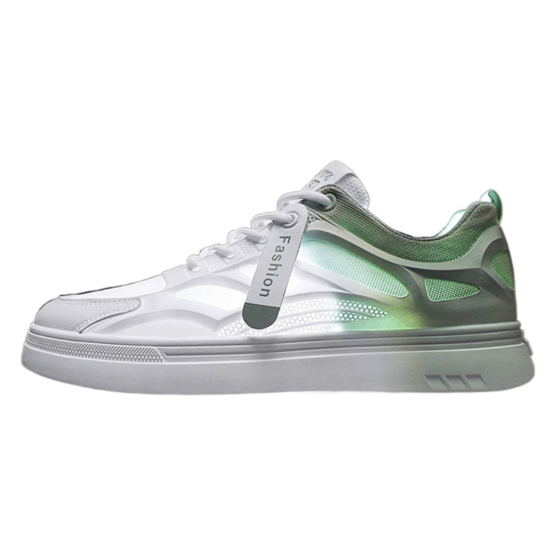 Zapatos nuevos para hombre 2024, zapatos de malla fina transpirables de verano, zapatillas blancas casuales de otoño, zapatos deportivos versátiles y modernos