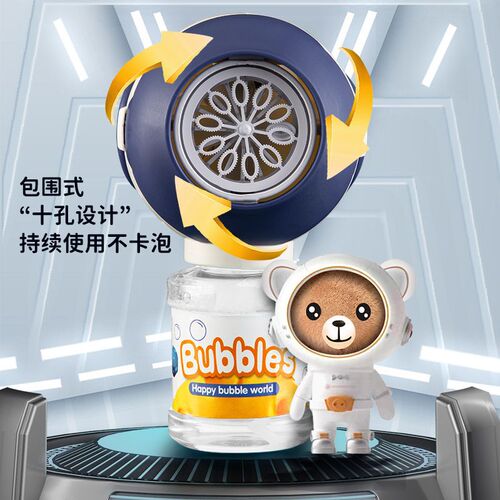 Luminous Bubble Gun Gatling Electric Bubble Machine Children's Small Toy Night Market Street Stall Wholesale Bubble Water