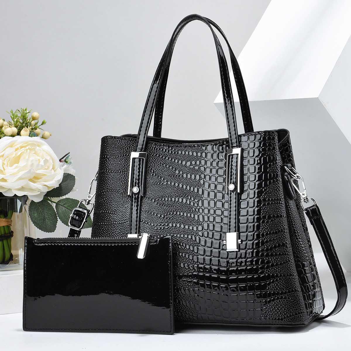 Bolso de Moda para Comercio Exterior, Bolso de Hombro Simple, Nuevo Bolso de Madre e Hija del Fabricante, Bolso Cruzado de Gran Capacidad, Moderno y Elegante para Mujer, 2025 image 4