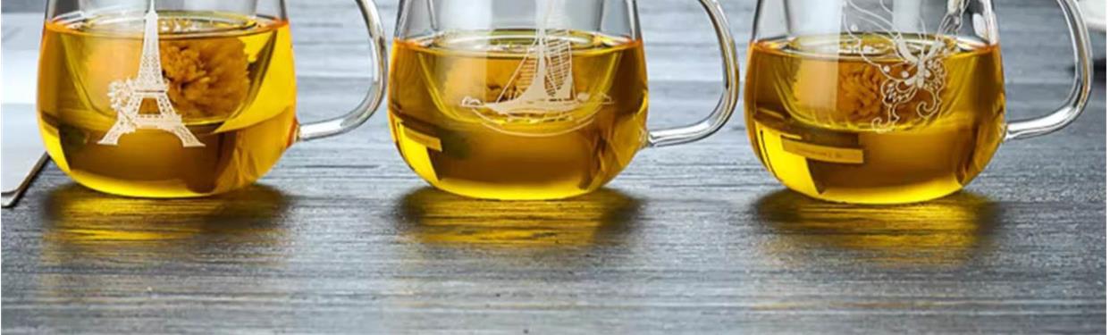 Heat-Resistant Glass Tea Tumbler 350ml with Infuser and Straw for Loose Leaf and Flower Tea details