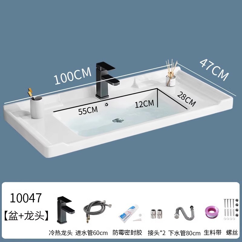 lavabo semi-incrustado cerámica en una sola bañera gabinete de baño comercio exterior lavabo lavabo lavabo lavabo