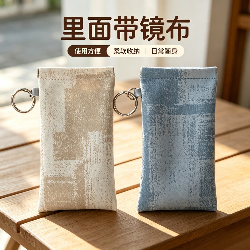 2026 New Fashion PU Plaid Glasses and Sunglasses Storage Bag for Women, Versatile Bag with Lightweight and Unique Design 2026 New Fashion PU Plaid Glasses and Sunglasses Storage Bag for Women, Versatile Bag with Lightweight and Unique Design