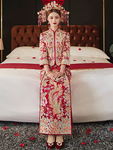 Dragon and Phoenix Gown, Bridal Gown, High-End Xiuhe Dress, 2025 New Chinese-Style Wedding Dress, Toast Dress, Wedding Dress, Xiuhe Dress