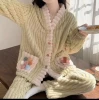 Rainbow green cardigan