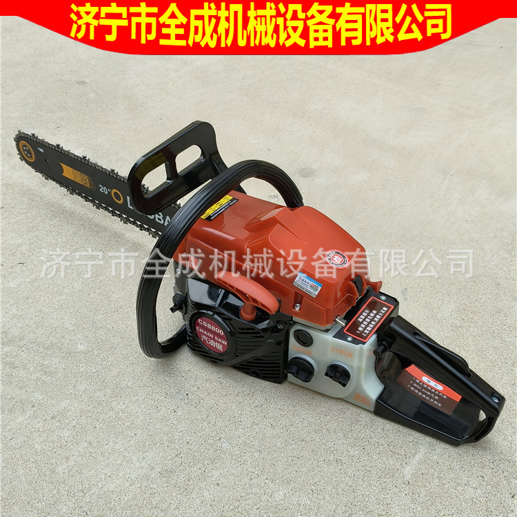 全成汽油链锯便携式伐木机价格小型手持式森林灭火汽油摩托锯厂家