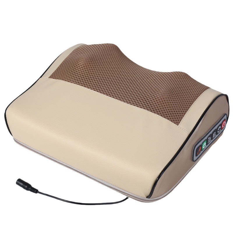 Almohada de masaje, masajeador de hombro y cuello cervical, cintura, calefacción de espalda multifuncional, masajeador de cabeza cervical de cuello doméstico