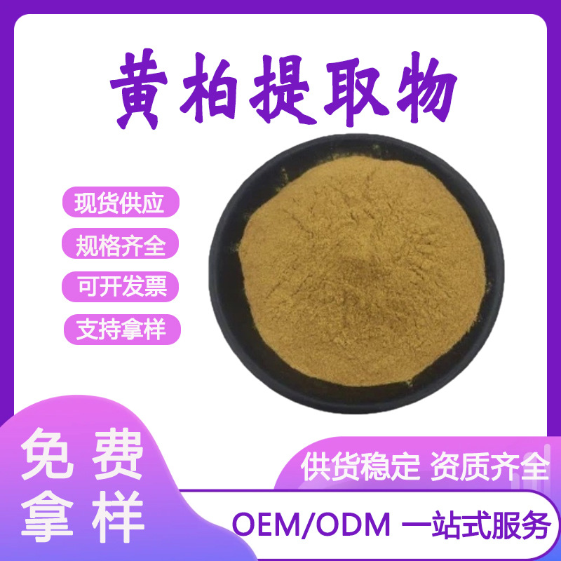 黄柏提取物10:1  水溶性黄柏粉 黄柏提取  盐酸小檗碱 黄连素现货