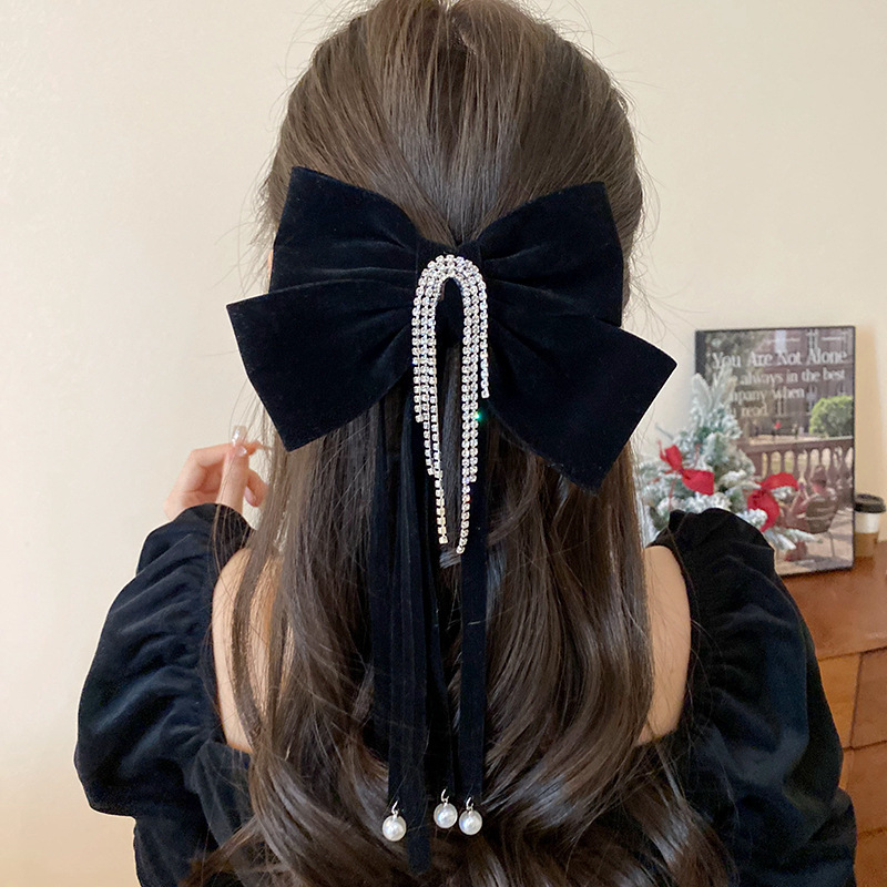 90g Weight Hair Clip Hair Accessories Type 1 Piece Quantity Daily, Date, Shopping Occasion Bow Knot Pattern Women's Gender Sweet Style Women's Sweet Bow Knot Cloth Hair Clip 7