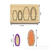 Wooden cutting die, hairgrip, earrings, mold non-woven cloth, handmade