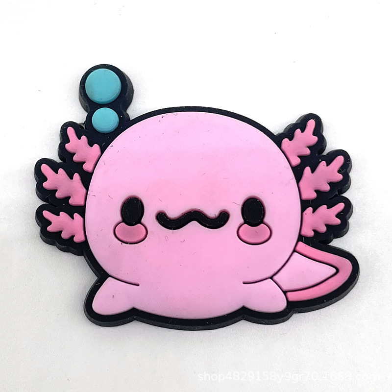 サメ、イルカ、ヒトデ、海洋動物、Zhibixing クロックス、アクセサリー、PVC ソフトラバークロックス、靴バックル、靴の花の装飾|undefined