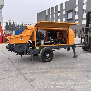 混凝土输送泵二次构造柱泵大颗粒泵细石浇柱泵水泥移动砂浆泵