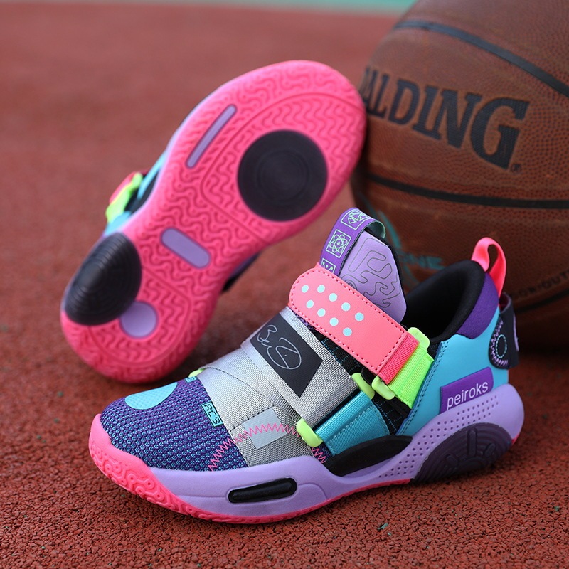 Children's Basketball Shoes, New Model Basketball Shoes for Exclusive Training, Export Version Sneakers, Trendy Running Shoes for Older Kids