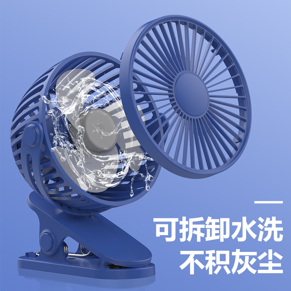 Mini ventilador USB con clip portátil silencioso para oficina escritorio estudiante dormitorio