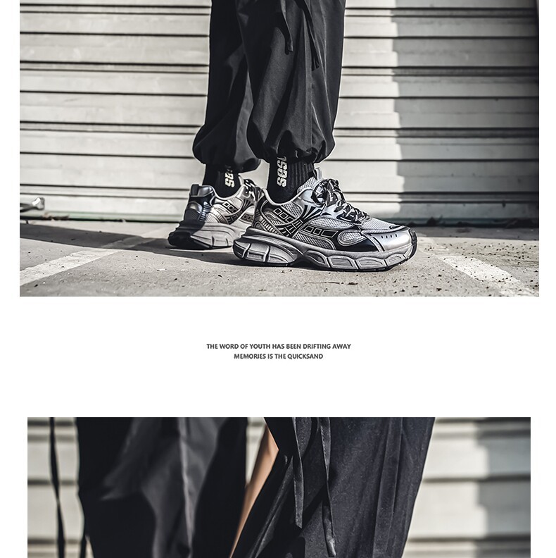 Men's Summer Mesh Breathable Sneakers For Teenagers, Casual Running With Height-increasing Design, Featuring A High-end_vogvips.com