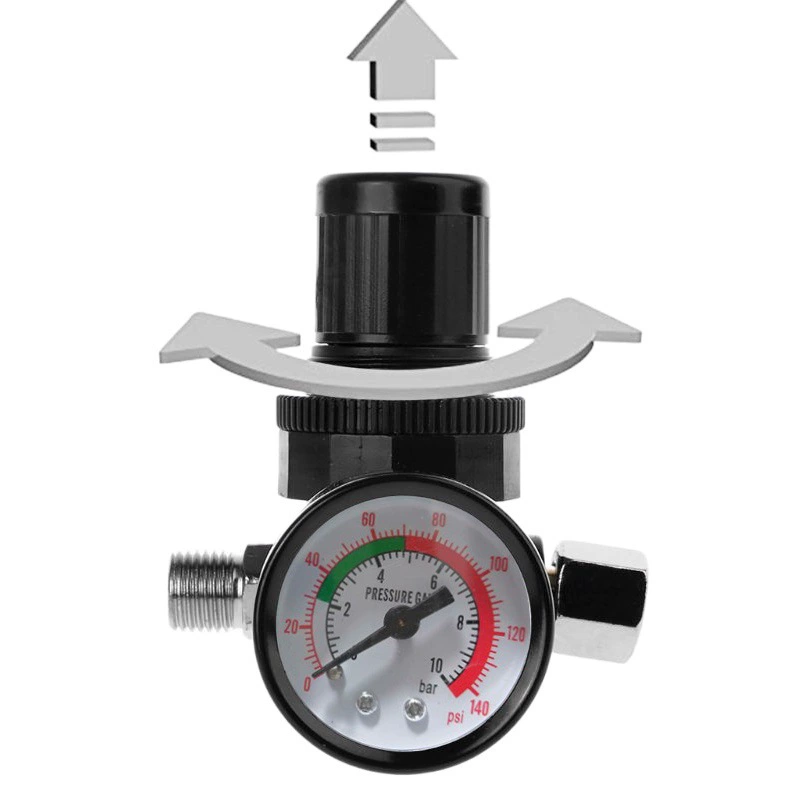 Пневматический пистолет-распылитель манометр регулировки давления Манометр в линии масляный фильтр элемент сепаратор масляно-Водяная сетка Европейское быстрое соединение