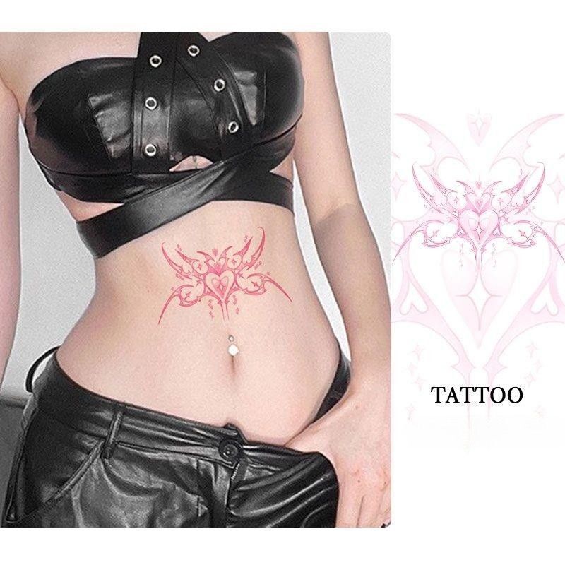 Devil's Wings Tattoo Stickers Waterproof for Women to Cover Scars on Abdomen, Waist, Chest, Sexy Colorful Painted Succubus Stickers Devil's Wings Tattoo Stickers Waterproof for Women to Cover Scars on Abdomen, Waist, Chest, Sexy Colorful Painted Succubus Stickers