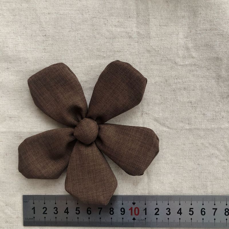 辅料花朵布艺大号亮色充棉五瓣花朵发饰宝宝袜包服饰手机壳材料|undefined