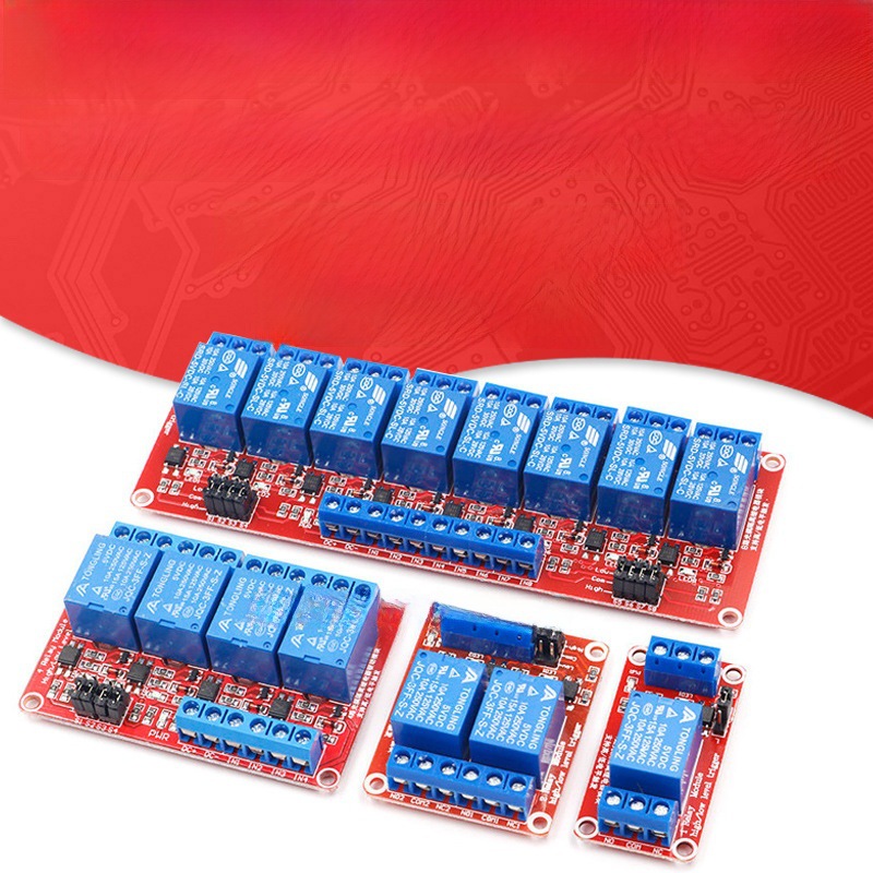 1/2/4/8 channel 5V12V24V relay module with optocoupler isolation support high and low level trigger expansion board