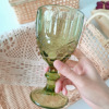 Ancient Red Wine Cup INS Wind Cup Glass glass European European retro green cold drink cup champagne cup