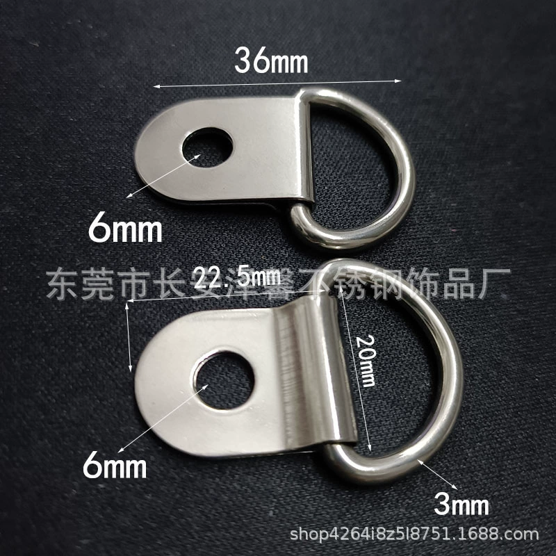 Пряжка D из нержавеющей стали, фиксированная пряжка с одним отверстием, пряжка для уличной палатки с двойным отверстием, фоторамка для багажа, морская фурнитура, аксессуары