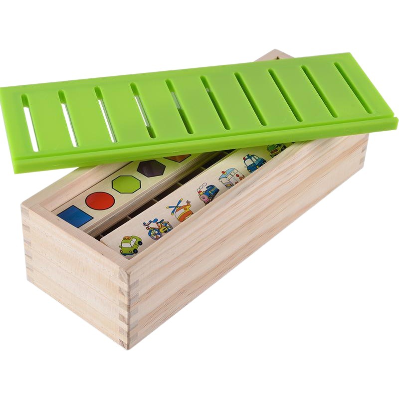 Venta al por mayor caja de clasificación de conocimiento de Madera Juguetes Educativos 3-4-5-6-7 AÑOS NIÑOS inteligencia educación temprana cognitiva coincidencia