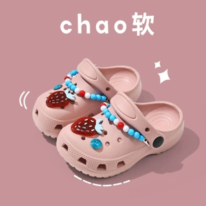 Детские летние комфортные милые тапочки в стиле Crocs для ванной комнаты для школьников и студентов подходят для носки на улице стиль «принцесса»