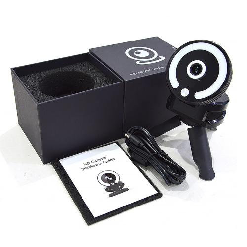 Computer webcam 1080P/2K/4K HD computer live streaming conference camera with stand network camera