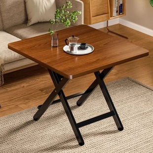Folding Table Multifunctional Household 4-Person Dining Table Portable Dining Table Foldable Dining Table Outdoor Stall Small Table
